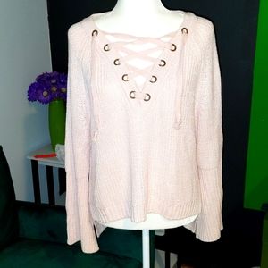 Goodnight Macaroon Women's light pink sweater